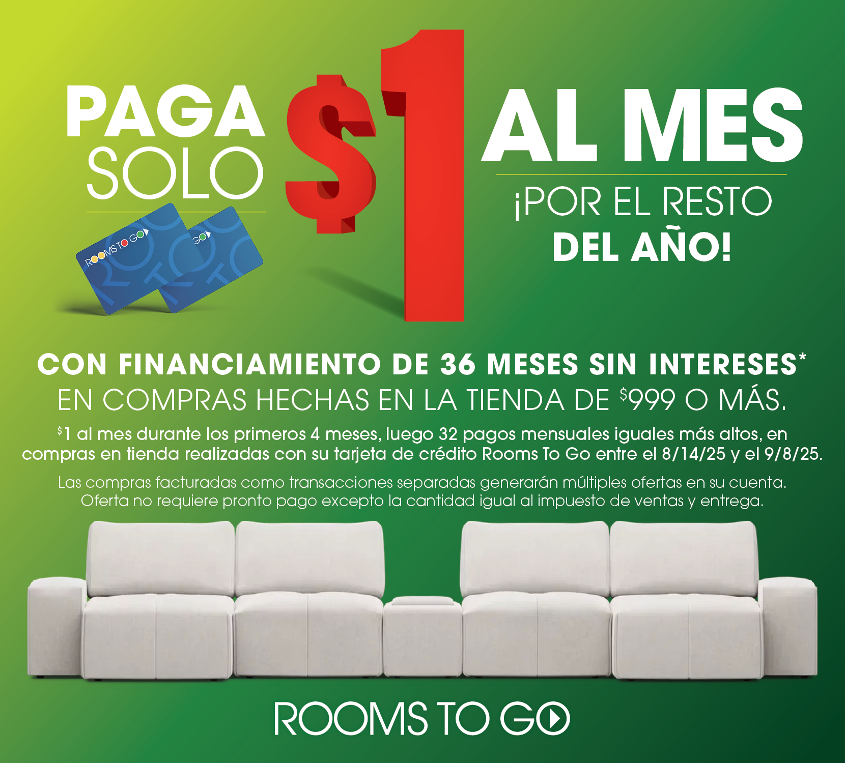 Rooms To Go Banner
