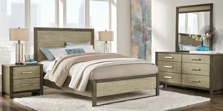 Woodcreek brown 5 pc shop queen panel bedroom