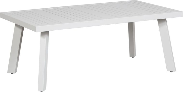 Acadia White Outdoor Cocktail Table