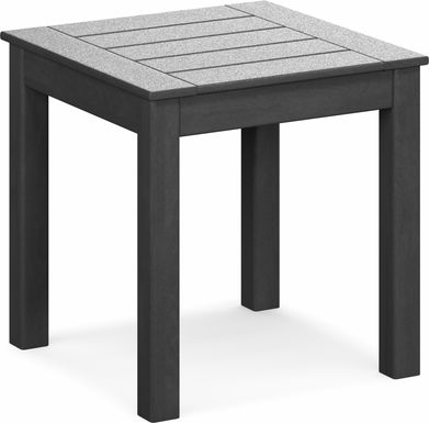 Addy Black Outdoor End Table