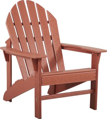 Addy Red Outdoor Adirondack Chair