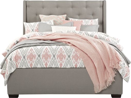 Alison Gray 3 Pc Queen Upholstered Bed