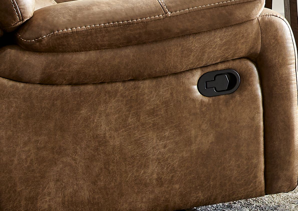 Cindy Crawford Home Alpen Ridge Tan Glider Recliner - Rooms To Go