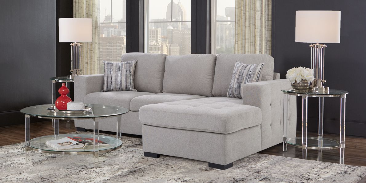 Angelino heights gray 3 deals pc sleeper sectional