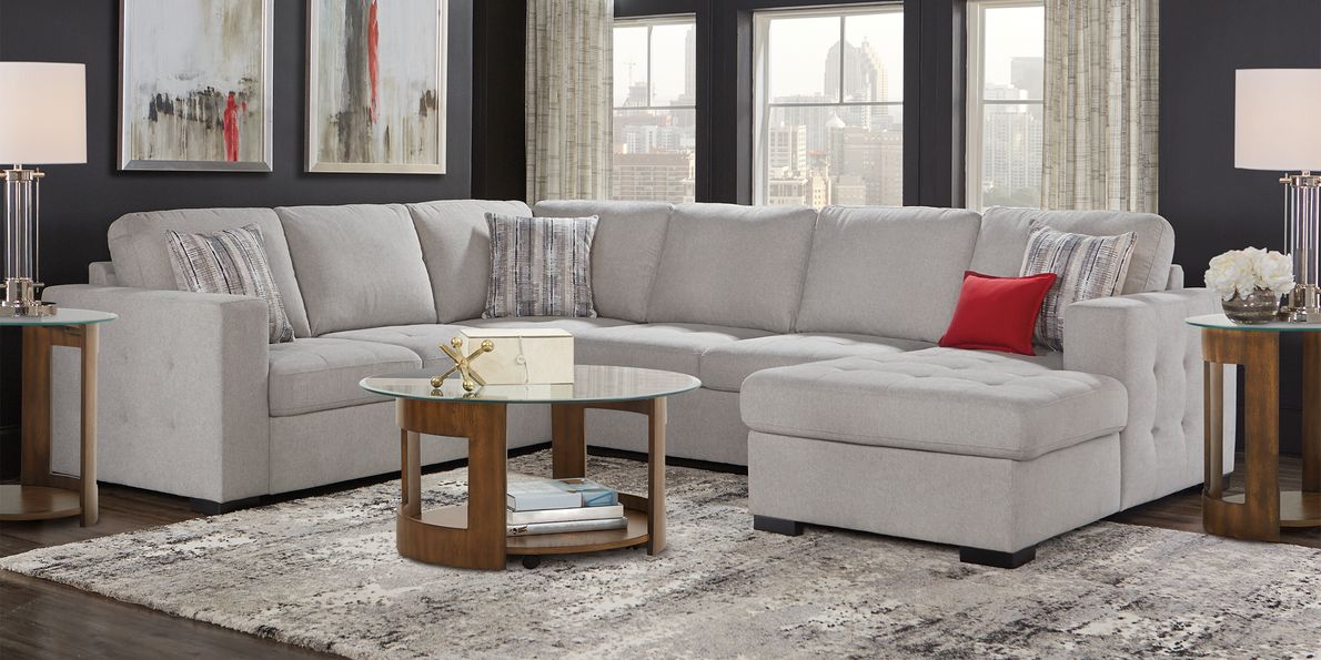 Rooms to go angelino on sale heights 3 piece sectional