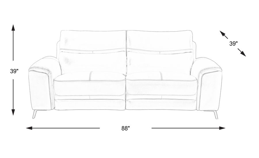 astoria heights white leather power reclining sofa