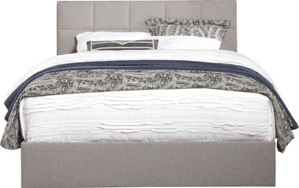 Aubrielle Sand 3 Pc King Square Upholstered Bed