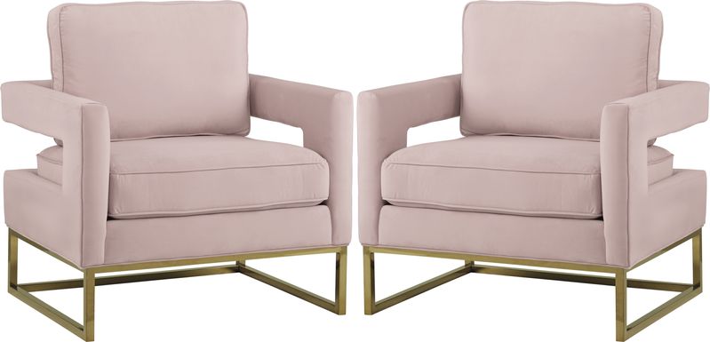 Avery Blush Chair (Set of 2)