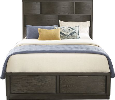 Avona Place Brown 3 Pc King Panel Bed with Storage