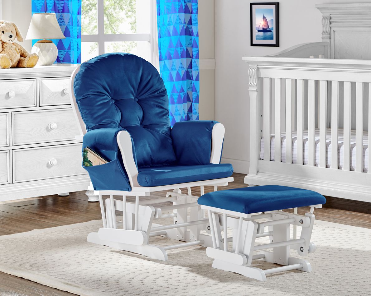 Navy nursery online glider