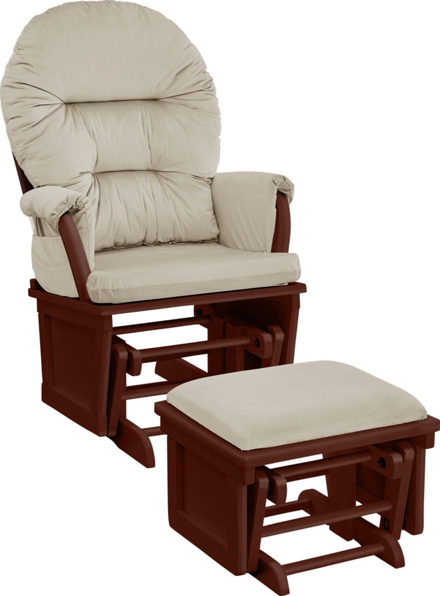 Baby Cache Faolan Beige Glider and Ottoman