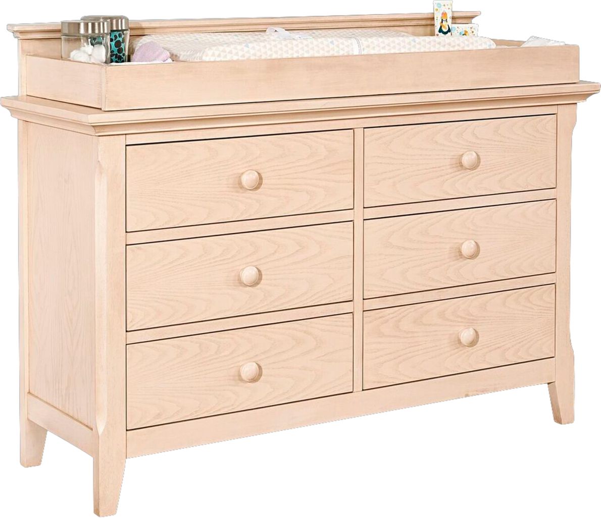 Baby Cache Overland Point Beige Dresser with Changing Topper and Pad