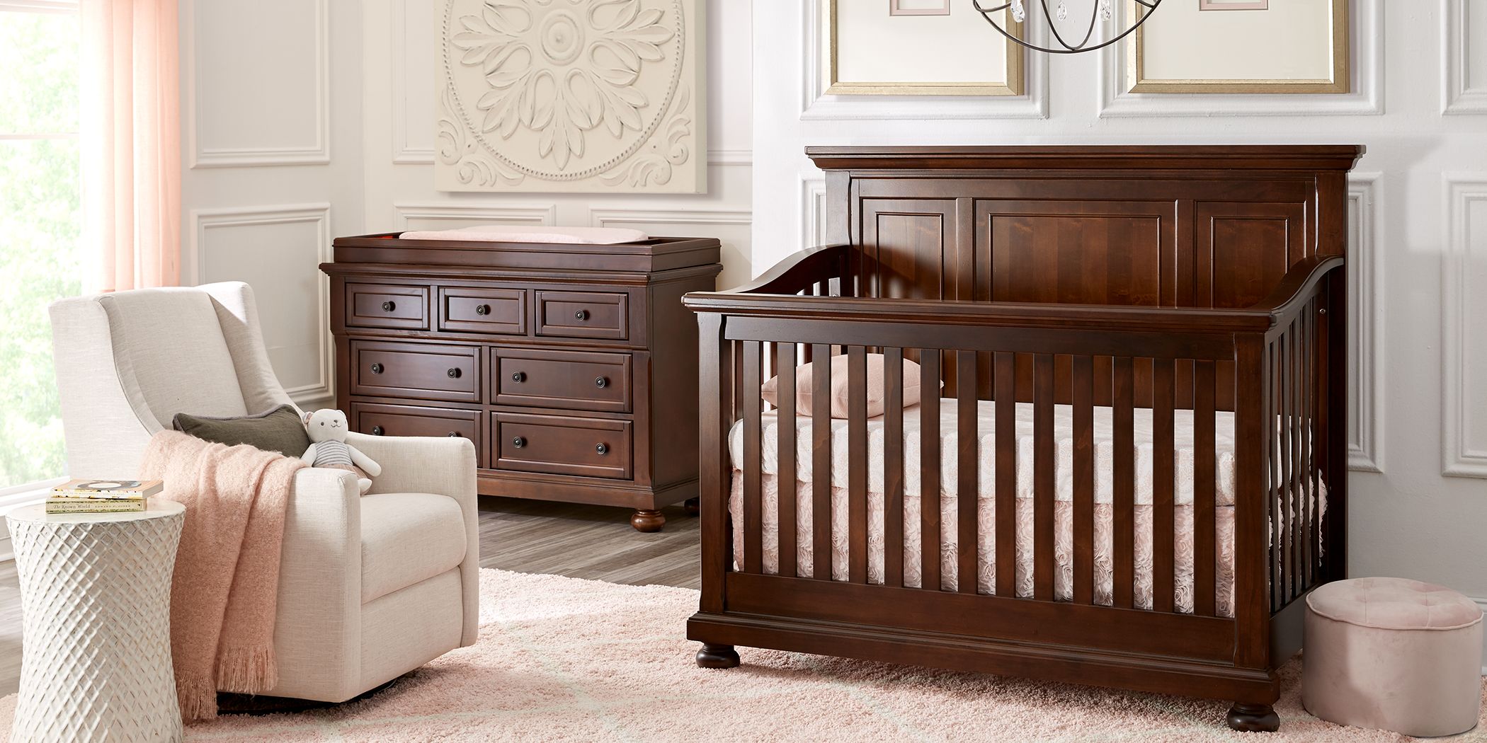 Cherry wood hotsell baby dresser