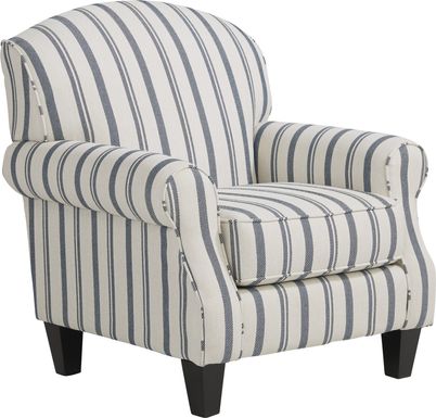 Beachfront Striped Accent Chair