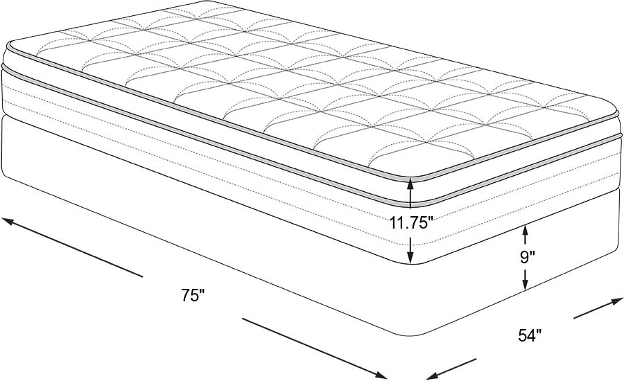 Beautyrest silver clover lane queen deals mattress