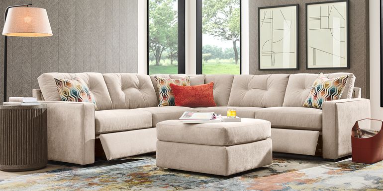 Beige 5 Pc Power Reclining ModularOne