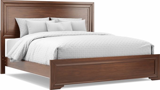Belcourt Brown Cherry 3 Pc King Panel Bed