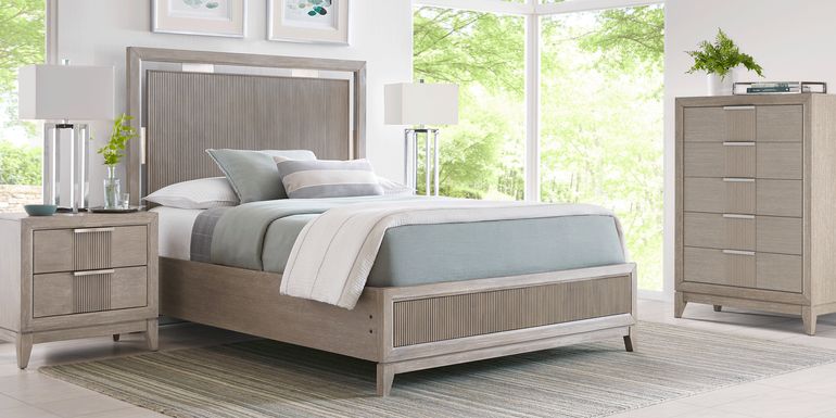 Bellante Gray 5 Pc King Panel Bedroom