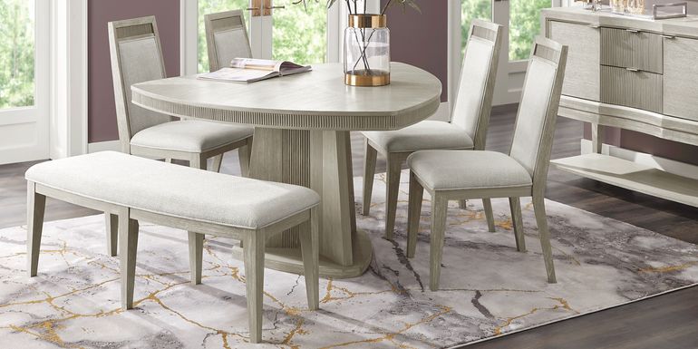 Bellante Gray 5 Pc Triangle Dining Set