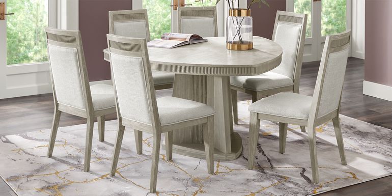 Bellante Gray 7 Pc Triangle Dining Set