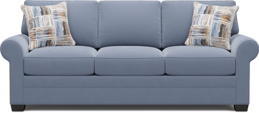 Bellingham Blue Microfiber Gel Foam Sleeper Sofa