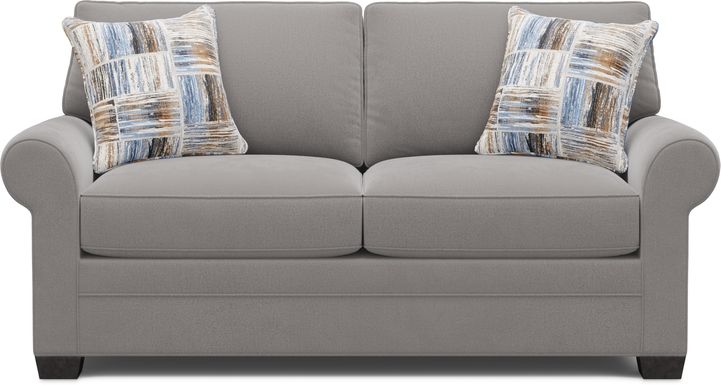 Bellingham Gray Microfiber Gel Foam Sleeper Loveseat