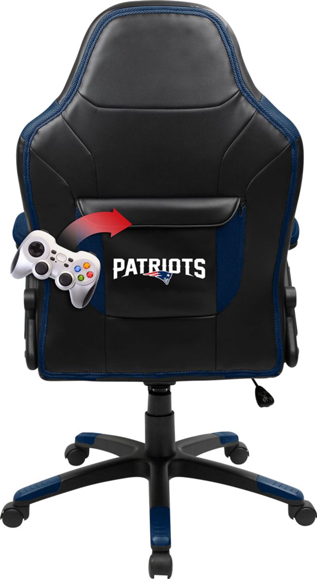 Big Team NFL New England Patriots Blue Oversized Gaming Chair Rooms To Go