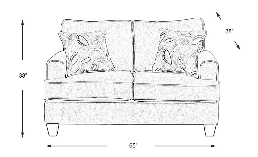 Blooming Grove Oatmeal Loveseat - Rooms To Go