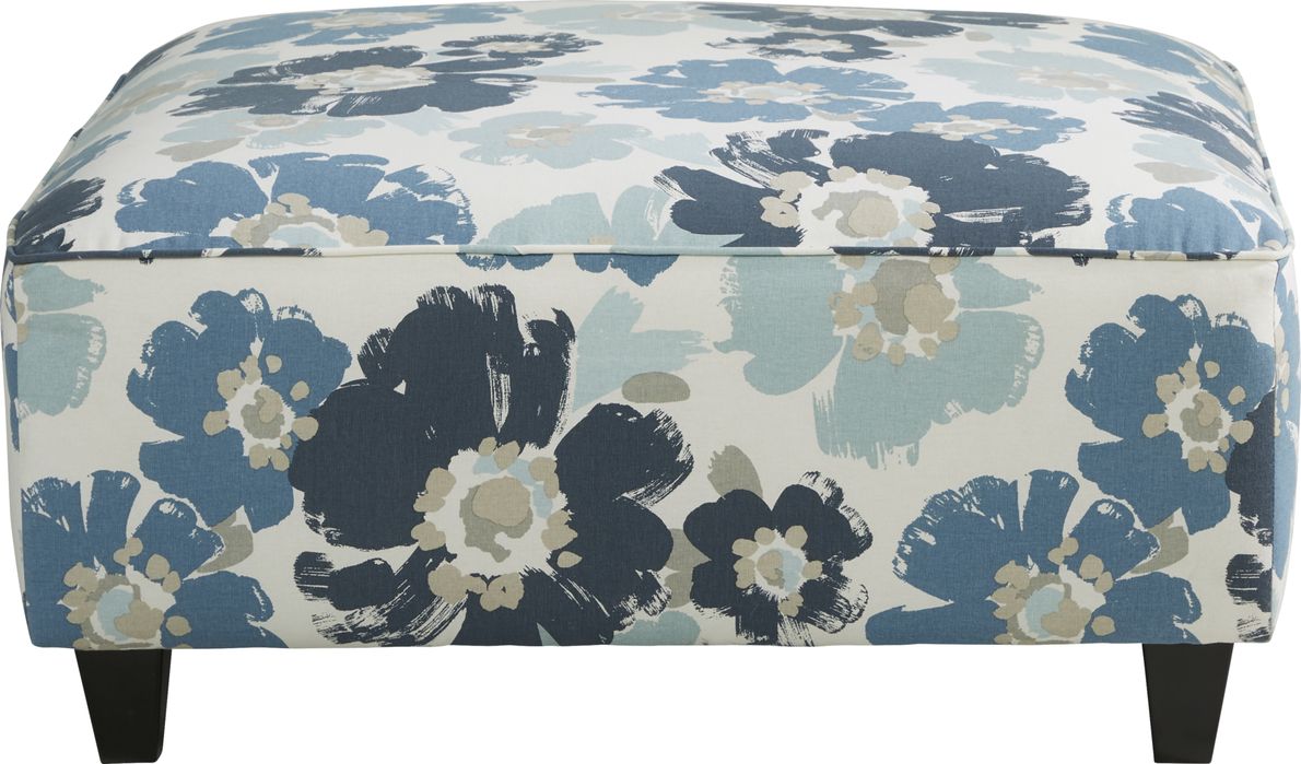 Floral deals cocktail ottoman