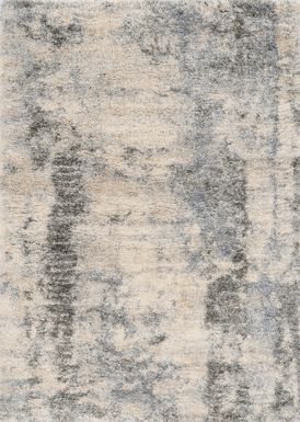 Blue Everest Ivory 5'3 x 7'7 Rug