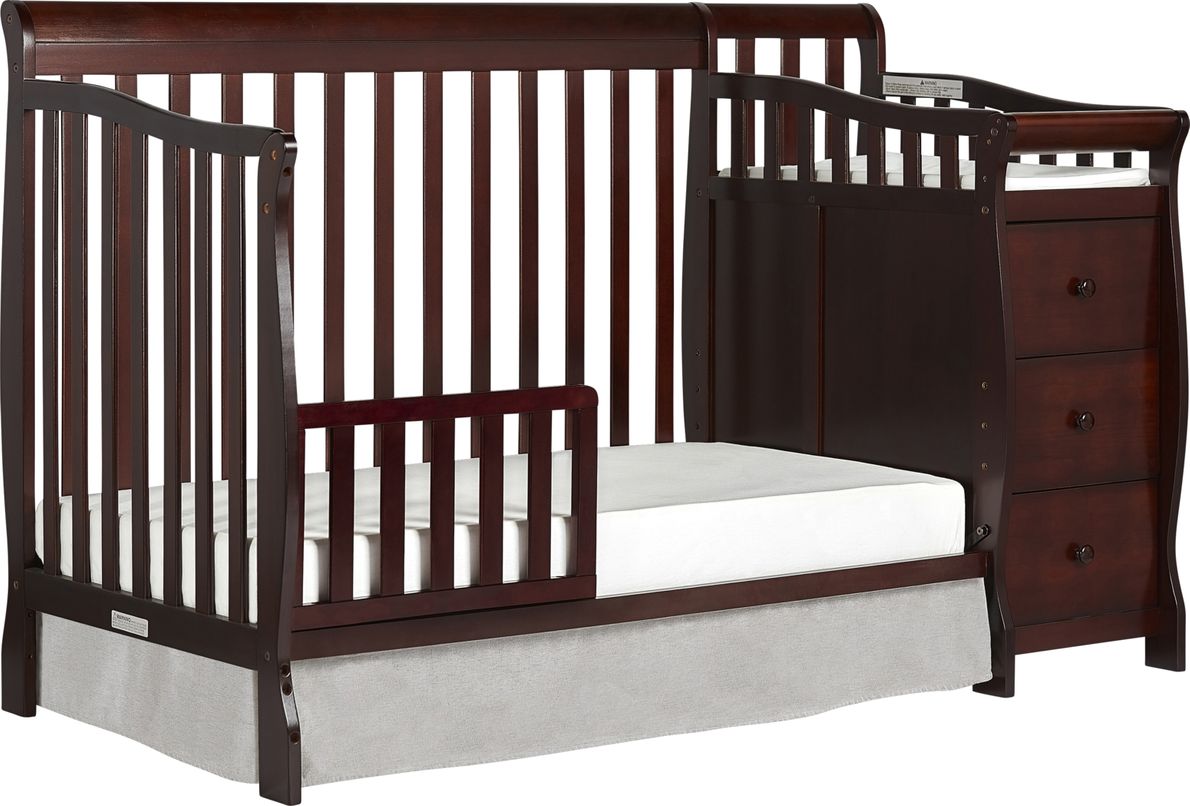 Espresso convertible clearance crib