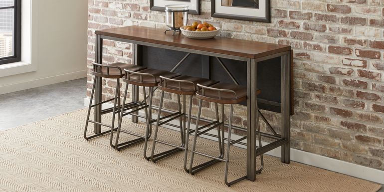 Bridgetown Brown 5 Pc Counter Height Dining Set