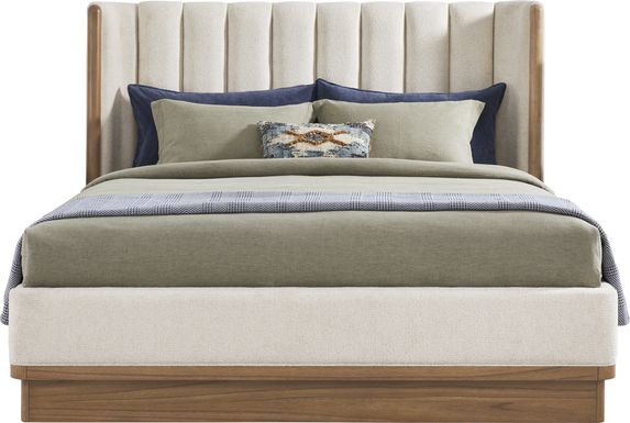 Bristol Bay Brown 3 Pc King Upholstered Bed