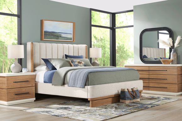Bristol Bay Brown 5 Pc Upholstered King Bedroom