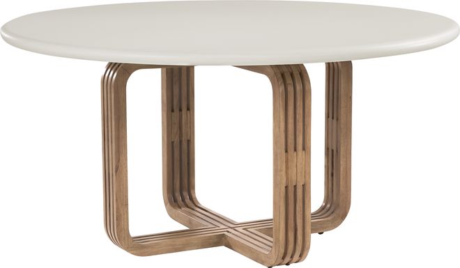 Bristol Bay White Round Dining Table