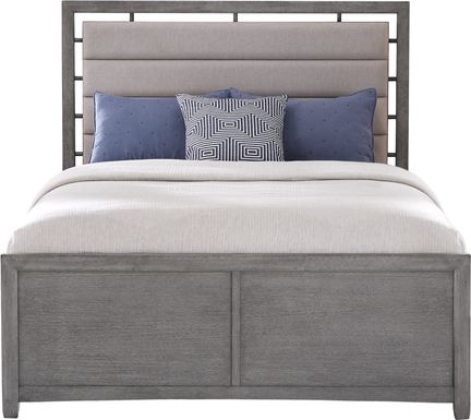 Broadmore Light Gray 3 Pc King Upholstered Bed