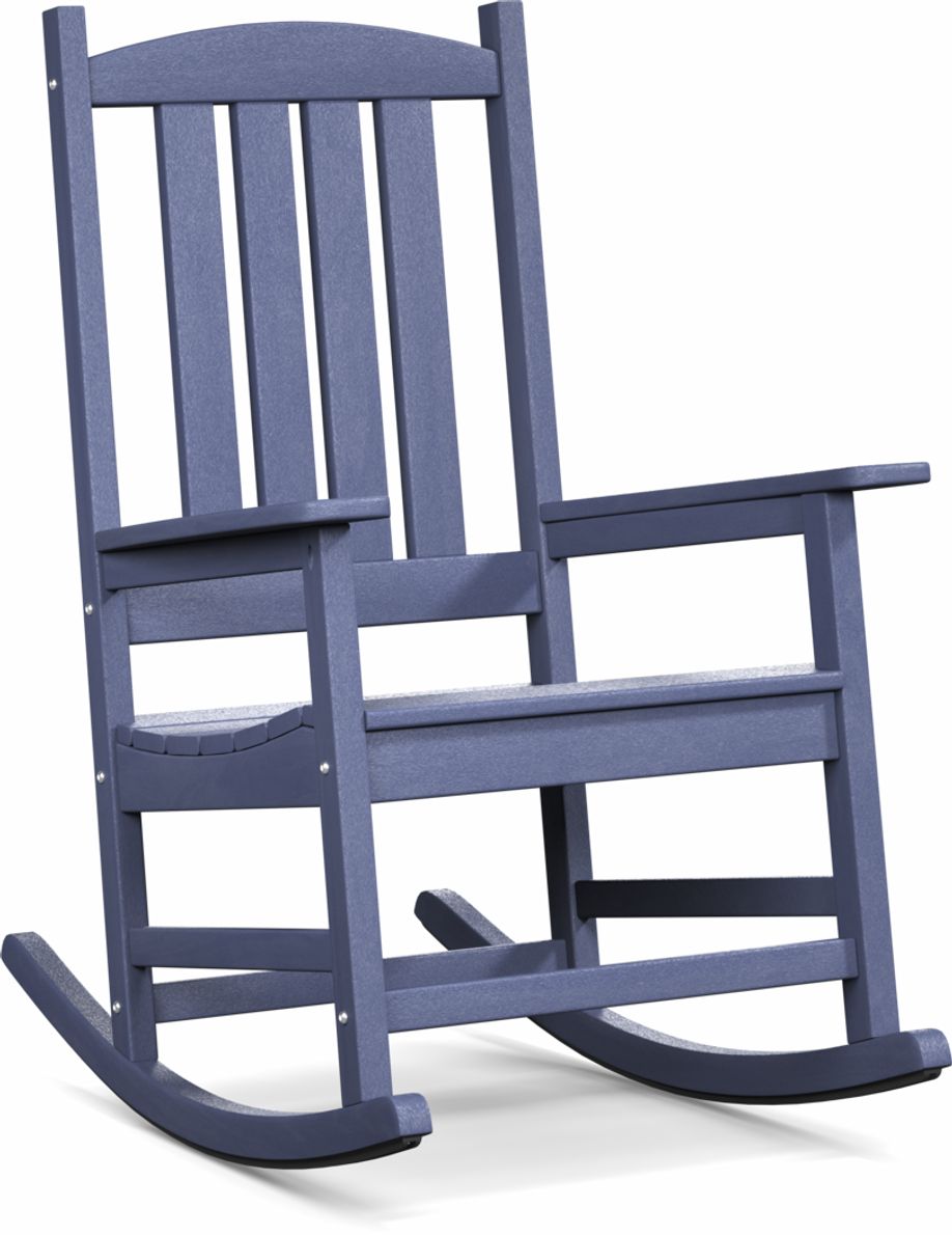 Brocky Navy Outdoor Rocking Chair Rooms To Go