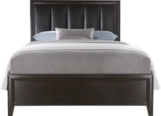 Brookeville Dark Brown 3 Pc King Upholstered Bed