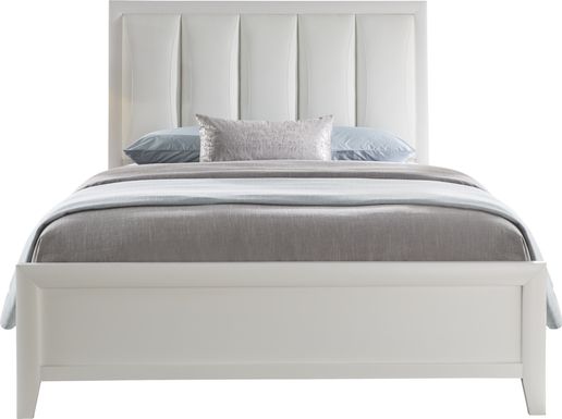 Brookeville White 3 Pc Queen Upholstered Bed
