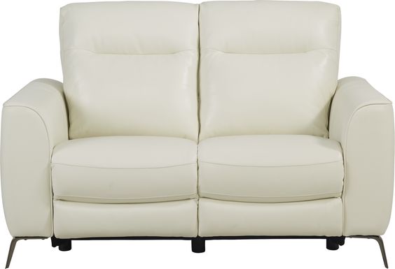 Calabra Ice Leather Dual Power Reclining Loveseat