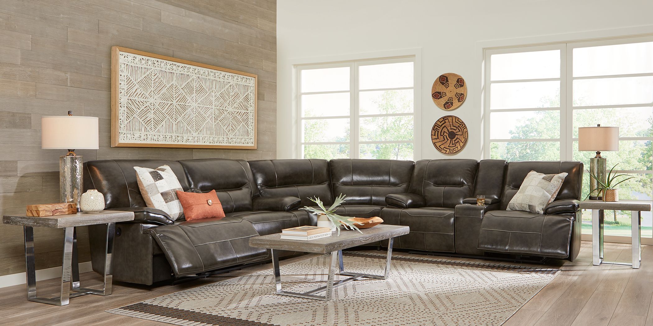 Extra large deals reclining sectional