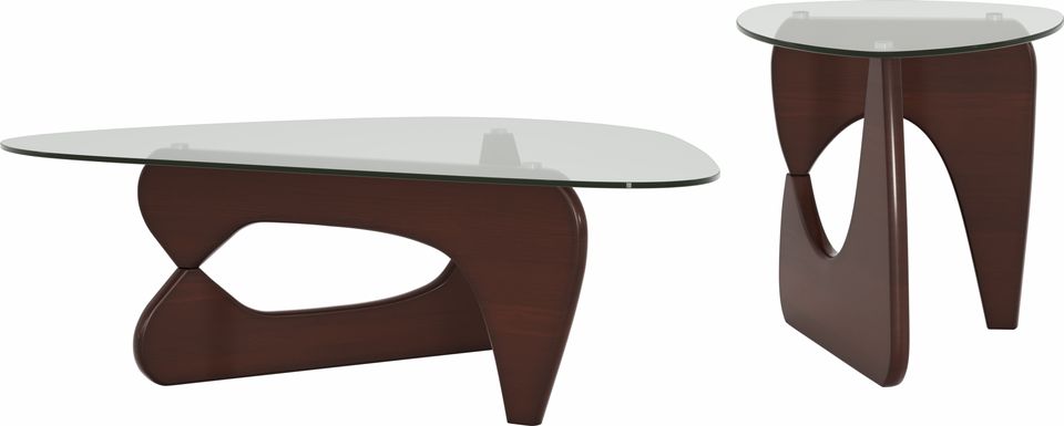 Candela Merlot 2 Pc Table Set