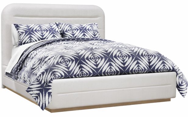 Canyon Cream 3 Pc Queen Upholstered Bed