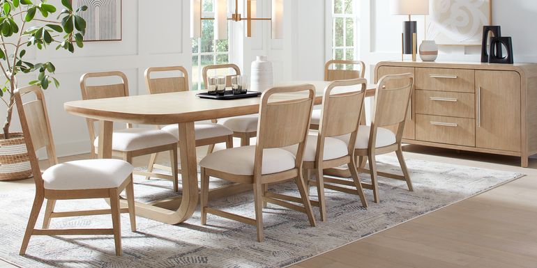 Canyon Sand 5 Pc Dining Room with Panel Back Chairs