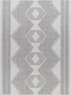 Carson Gray 7'10 x 10' Indoor/Outdoor Rug