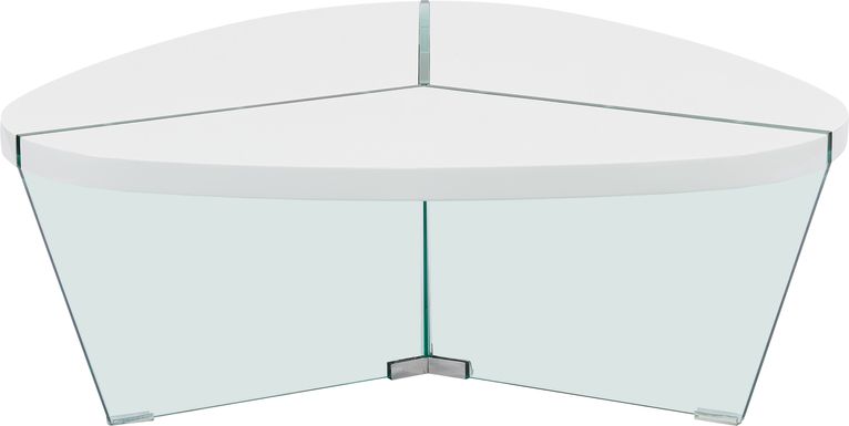 Caspian Court White Cocktail Table