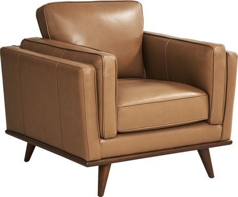 Cassina Court Caramel Leather Chair