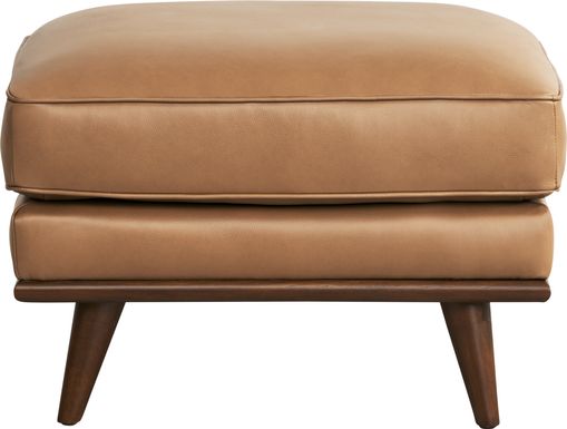 Cassina Court Caramel Leather Ottoman