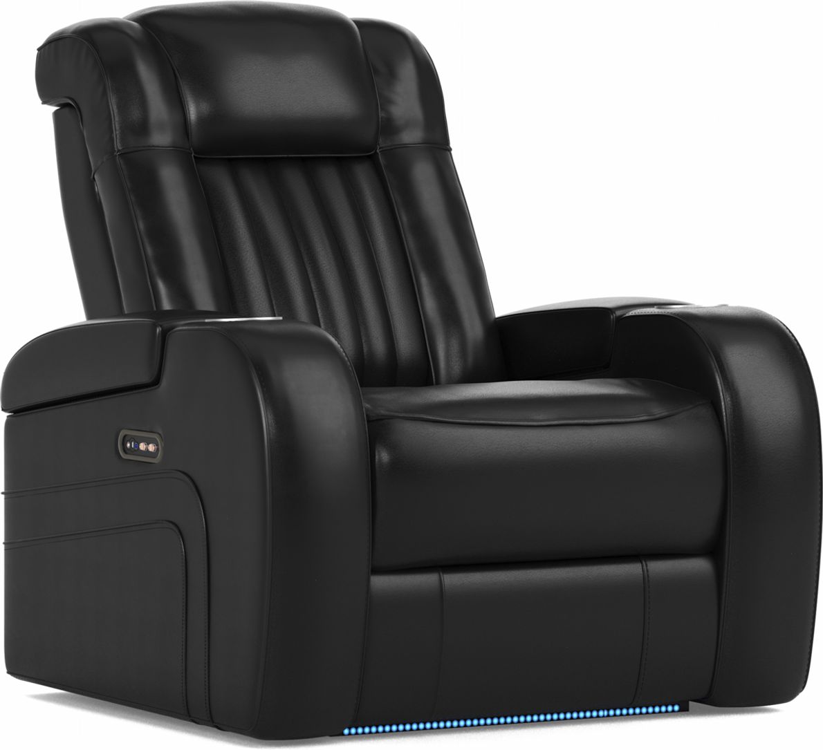 Cenova Black Leather Dual Power Recliner Rooms To Go