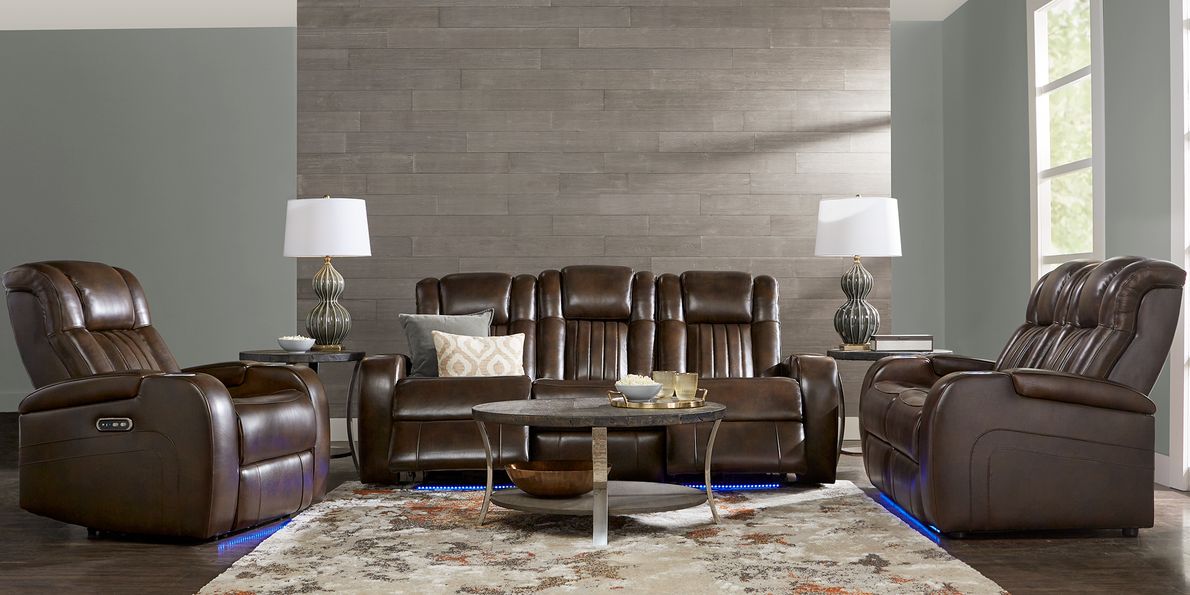 Dual power reclining sofa deals rooms to go